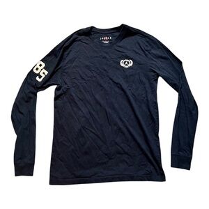 Jordan Brand Nike Long Sleeve Black Shirt Cotton Mens Medium Logo